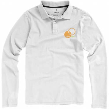 Logotrade Geschäftsgeschenke das Foto: Oakville Langarm Poloshirt für Herren