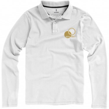 Logotrade Logogeschenke das Foto: Oakville Langarm Poloshirt für Herren