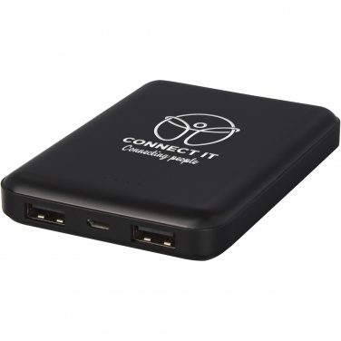 Logotrade Geschäftsgeschenke das Foto: Gleam 5000 mAh ultraflache, Leuchtlogo Powerbank