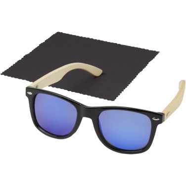 Logotrade Geschäftsgeschenke das Foto: Taiyō verspiegelte polarisierte Sonnenbrille aus rPET/Bambus in Geschenkbox