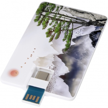 Logotrade werbemittel das Foto: Duo slim 32 GB USB-Stick mit Typ-C und USB-A 3.0