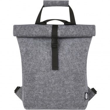 Logotrade Logogeschenke das Foto: Felta Fahrradtasche aus GRS-recyceltem Filz 13 L