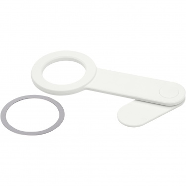 Logotrade Werbegeschenke das Foto: Hook Schreibtisch-Telefonhalter aus recyceltem Kunststoff