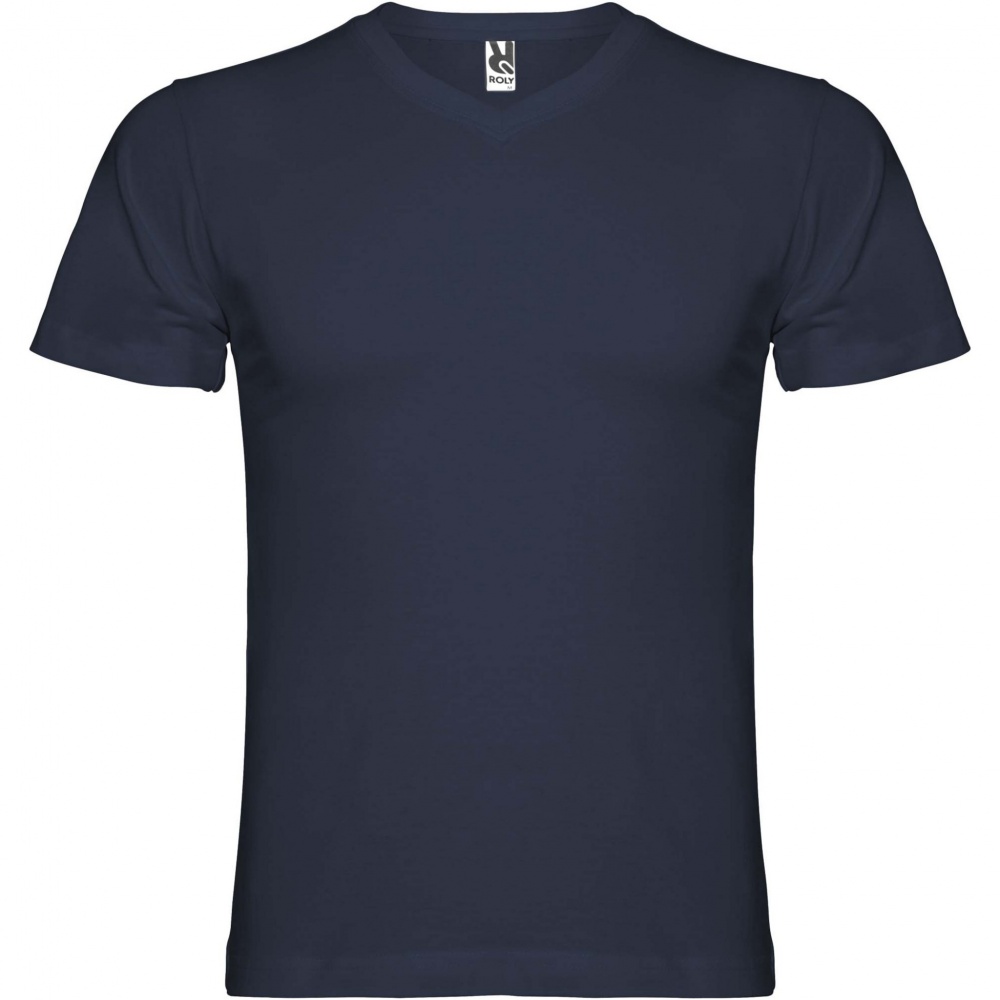 Logotrade Firmengeschenke das Foto: Samoyedo T-Shirt mit V-Ausschnitt für Herren