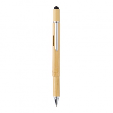 Logotrade Logogeschenke das Foto: 5-in-1 Bambus Tool-Stift