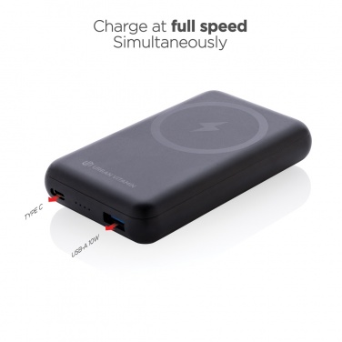 Logotrade Werbeartikel das Foto: Urban Vitamin Sonoma 10.000mAh Powerbank aus RCS Kunststoff