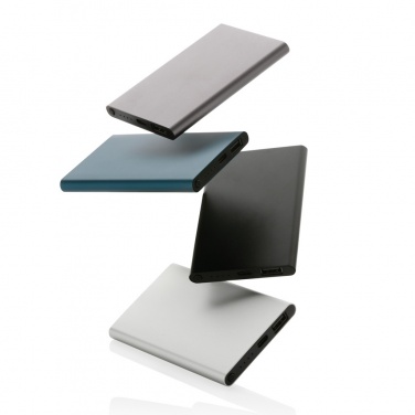 Logotrade Logogeschenke das Foto: 4.000mAh Type-C Powerbank aus RCS recyeltem ABS & Aluminium