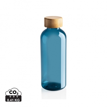 Logotrade Logogeschenke das Foto: RCS rPET Flasche mit Bambus-Deckel