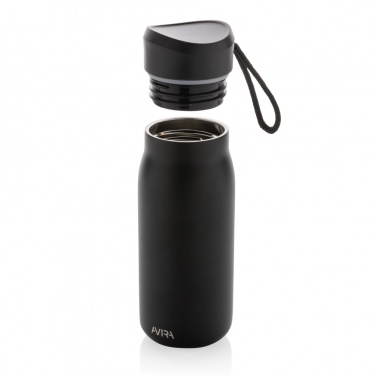 Logotrade Firmengeschenke das Foto: Avira Ain 150ml Reiseflasche aus RCS rec. Stainless-Steel