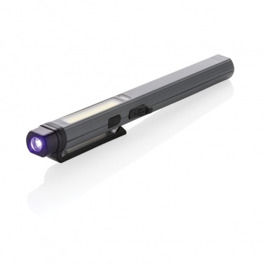 Logotrade Werbeartikel das Foto: Gear X USB aufladbare Stiftleuchte aus RCS recyc. Kunststoff