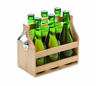 Logotrade Werbegeschenke das Foto: 6 Bierkästen aus Bambus
