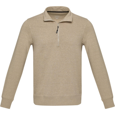 Logotrade werbemittel das Foto: Tin Aware™ Pullover mit Half-Zip Reißverschluss aus recyceltem Material Unisex