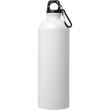 Logotrade Werbegeschenke das Foto: Oregon 750 ml RCS-zertifizierte, einwandige Trinkflasche aus Edelstahl mit Karabinerhaken