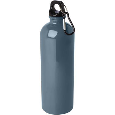 Logotrade Geschäftsgeschenke das Foto: Oregon 750 ml RCS-zertifizierte, einwandige Trinkflasche aus Edelstahl mit Karabinerhaken