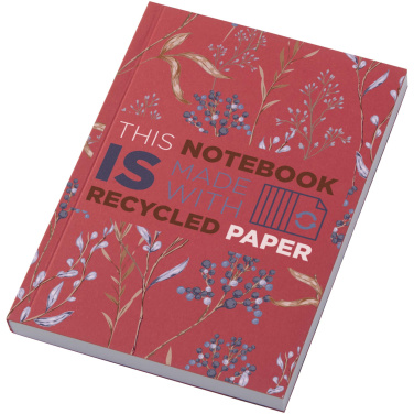 Logotrade Werbegeschenke das Foto: Novella Austen A6 Softcover Notizbuch aus Recyclingmaterial – 100 Blatt
