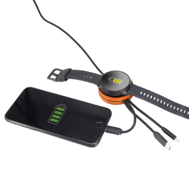 Logotrade Firmengeschenke das Foto: Großes Kabel 4in1 mit beleuchtetem Logo - i5w