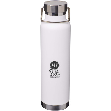 Logotrade Logogeschenke das Foto: Thor 650 ml RCS-zertifizierte Kupfer-Vakuum Isolierflasche aus recyceltem Edelstahl
