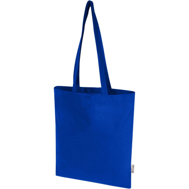 Logotrade werbemittel das Foto: Madras Blend 140 g/m² Tragetasche aus GRS-recycelter Baumwolle 7L