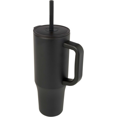 Logotrade Werbeartikel das Foto: Brady 900 ml RCS-zertifizierter Isolierbecher mit Silikon Trinkhalm