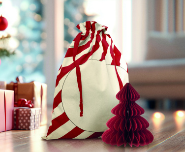 Logotrade Geschäftsgeschenke das Foto: Beutel mit Kordelzug Xmas