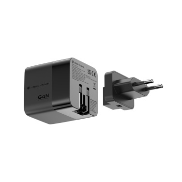 Logotrade Werbegeschenke das Foto: Urban Vitamin Mendocino 65W GaN-Charger mit einziehb. Kabel