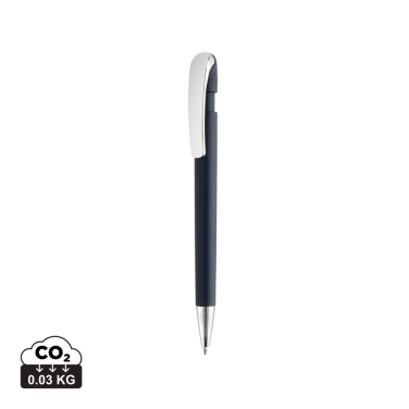 Logotrade Werbegeschenke das Foto: Glide GRS-zertifizierter rABS Stift mit Metallclip