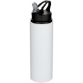 Fitz 800 ml RCS-zertifizierte, einwandige Trinkflasche aus recyceltem Edelstahl, Weiß