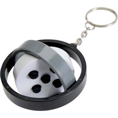Logotrade Geschäftsgeschenke das Foto: Spinx Gyroskop Fidget Schlüsselanhänger aus recyceltem Kunststoff