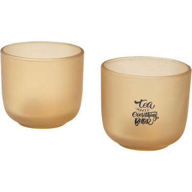 Logotrade Geschäftsgeschenke das Foto: Mal 200 ml Glasbecher – 2er-Set