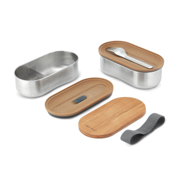 Logotrade Werbegeschenke das Foto: Black+Blum Stainless Steel Double Bento Box