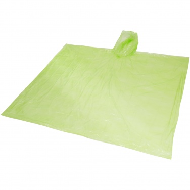 Logo trade promotional gifts image of: Ziva disposable rain poncho with storage pouch