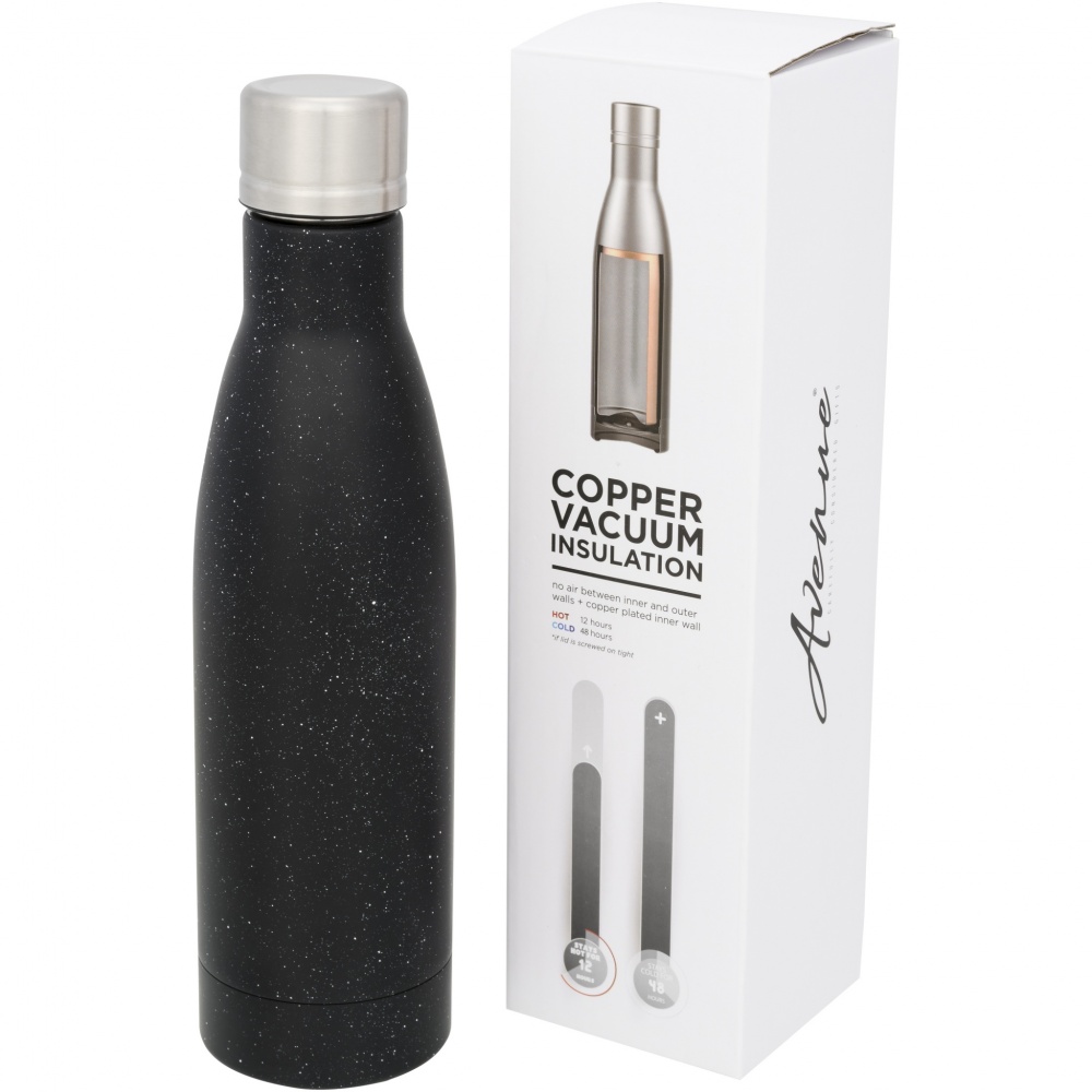 Logo trade promotional giveaway photo of: Vasa 500 ml speckled copper vacuum insulated bottle