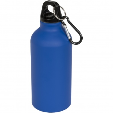 Logotrade promotional item picture of: Oregon 400 ml matte water bottle with carabiner