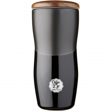 Logotrade promotional merchandise picture of: Double-walled ceramic tumbler Reno 370 ml