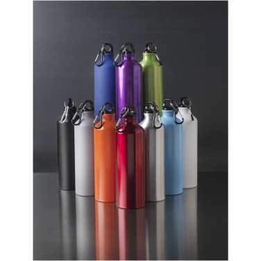 Logo trade advertising product photo of: Oregon 770 ml matte water bottle with carabiner