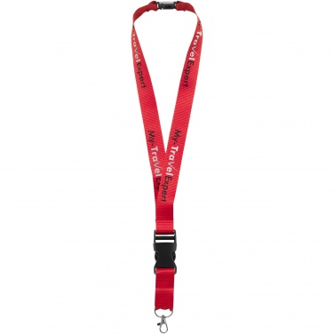 Logo trade corporate gifts image of: Yogi lanyard detachable buckle break-away closure