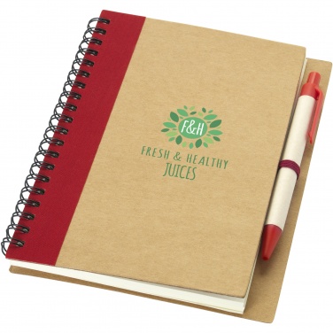 Logotrade promotional giveaways photo of: Priestly recycled notebook with pen