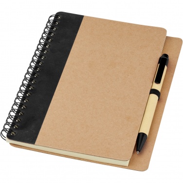 Logo trade advertising product photo of: Priestly recycled notebook with pen