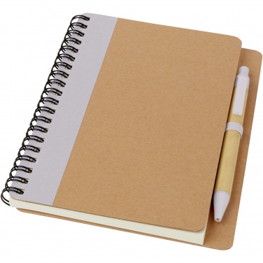 Logo trade promotional gifts image of: Priestly recycled notebook with pen