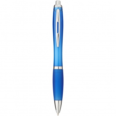 Logo trade promotional merchandise image of: Nash ballpoint pen with coloured barrel and grip