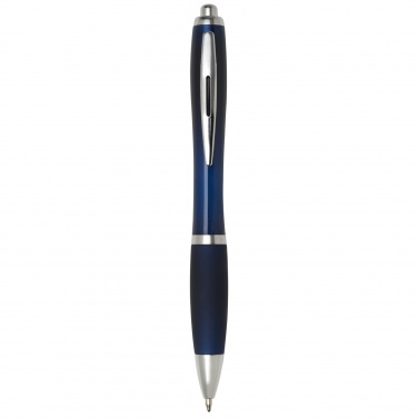 Logo trade promotional gifts image of: Nash ballpoint pen with coloured barrel and grip