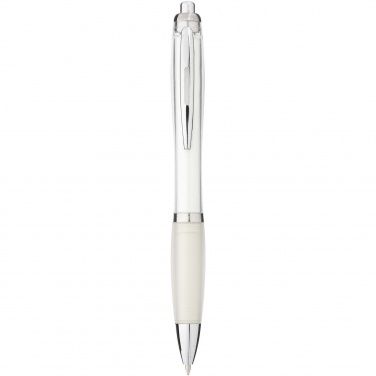 Logo trade promotional product photo of: Nash ballpoint pen with coloured barrel and grip