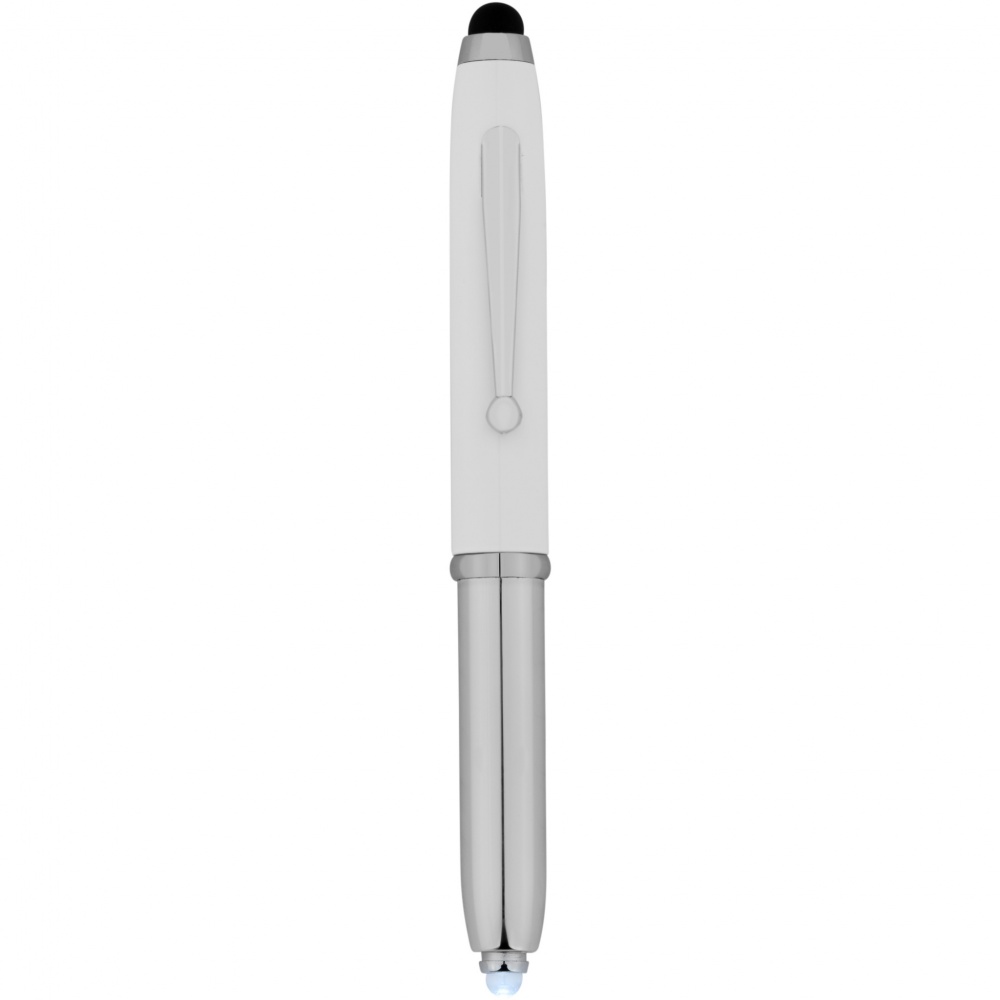 Logo trade advertising products picture of: Xenon stylus ballpoint pen with LED light