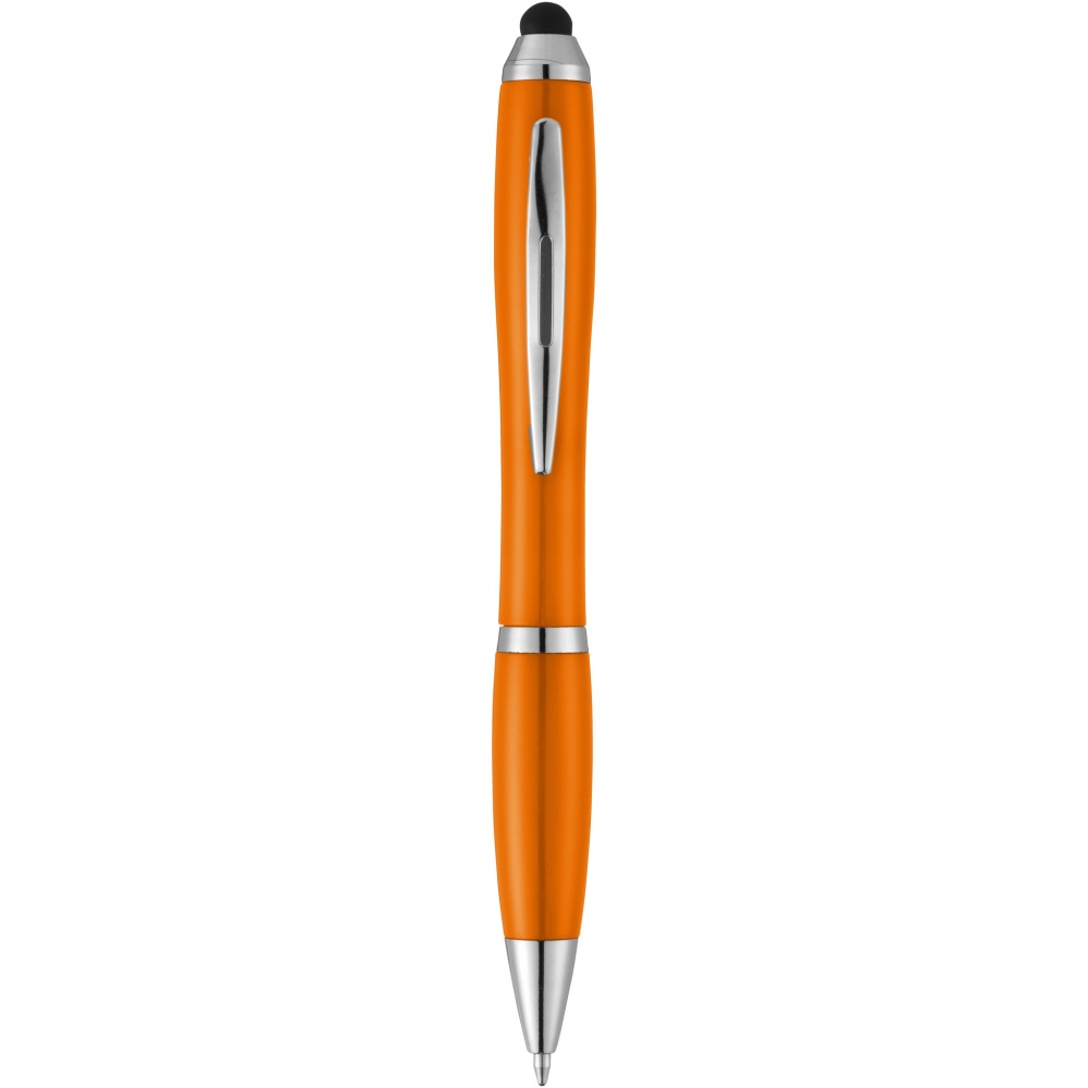 Logo trade promotional merchandise picture of: Nash stylus ballpoint pen with coloured grip