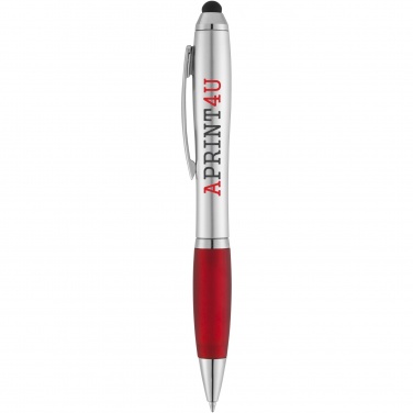 Logotrade promotional giveaways photo of: Nash stylus ballpoint with coloured grip