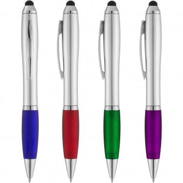 Logotrade promotional gift picture of: Nash stylus ballpoint with coloured grip