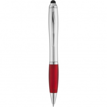 Logo trade corporate gift photo of: Nash stylus ballpoint with coloured grip