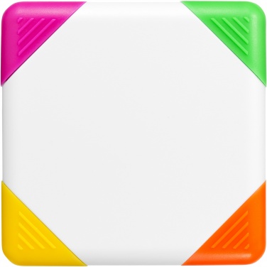 Logo trade promotional giveaway photo of: Trafalgar square-shaped 4-colour highlighter