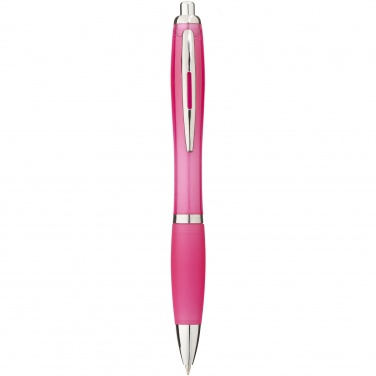 Logo trade advertising products image of: Nash ballpoint pen coloured barrel and grip