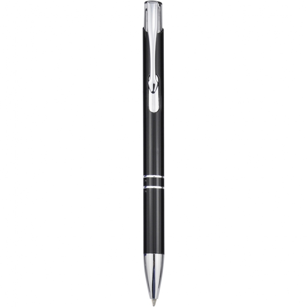 Logo trade promotional gifts image of: Moneta aluminium click ballpoint pen (blue ink)